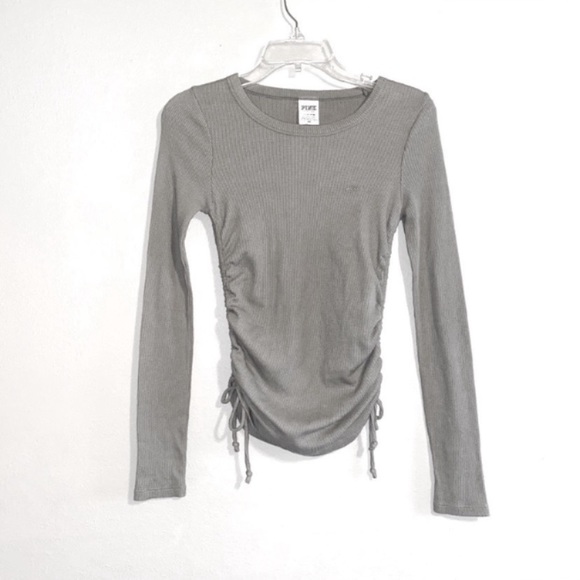 PINK Victoria's Secret Tops - PINK Victoria’s Secret Long Sleeve Olive Top